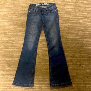 Low rise flared bongo jeans